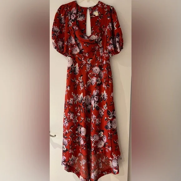 ANTHROPOLOGIE Maeve Floral Puff Sleeve Dress - Picture 3 of 16
